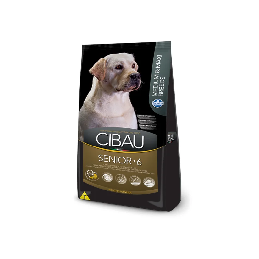 Ração Cibau Sênior Raças Médias e Grandes 12kg