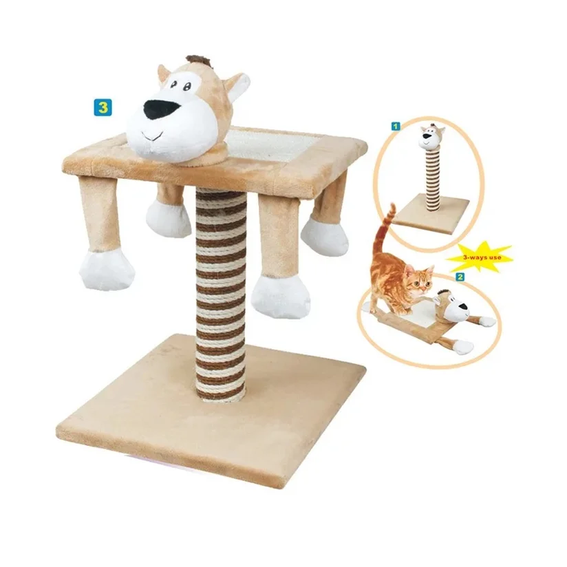 Brinquedo Arranhador De Gato 3 Em 1 Chalesco
