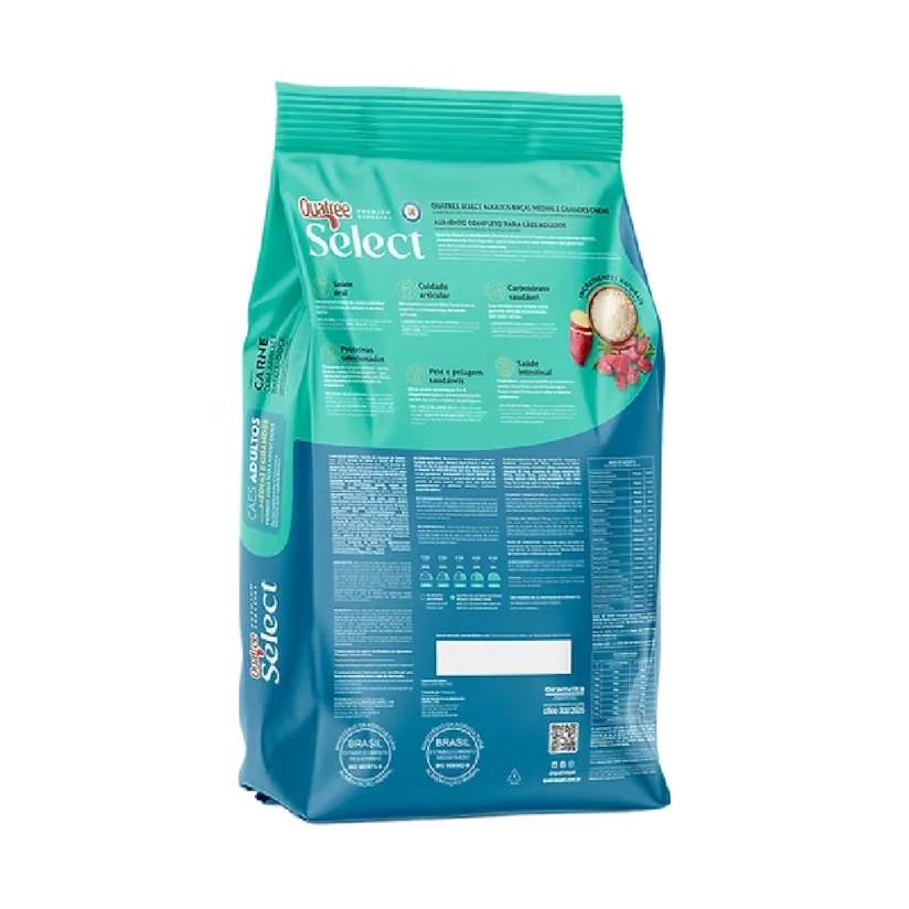 Ração Quatree Select Cães Adultos Carne Raças Médias E Grandes 20Kg