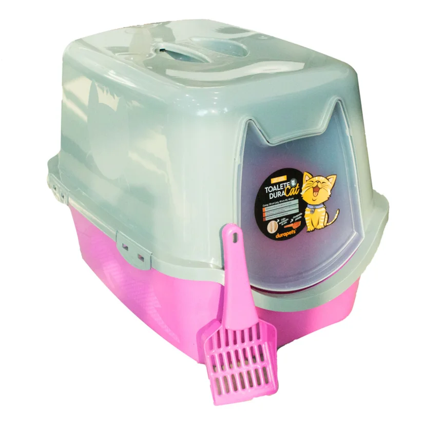 Banheiro Para Gatos Toalete Duracats Rosa
