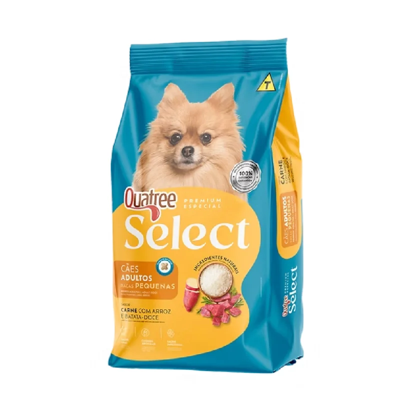 Ração Quatree Select Cães Adultos Carne Raças Pequenas 15Kg