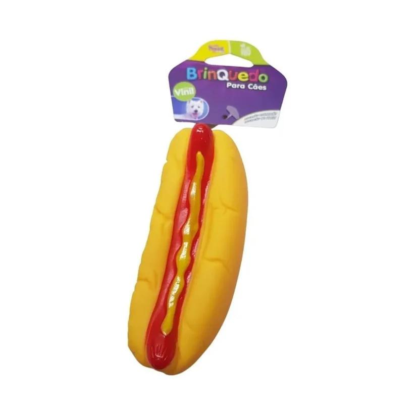 Brinquedo Cães The Pets Vinil Hot Dog Grande