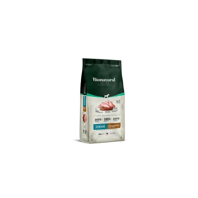 Ração Bionatural Prime Cães Raças Médias e Grandes Junior Frango 20Kg