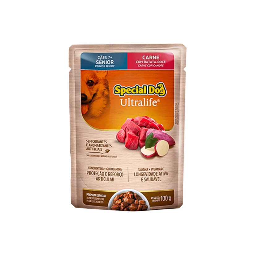 Ração Special Dog Sachê Cães Sênior Carne 100g