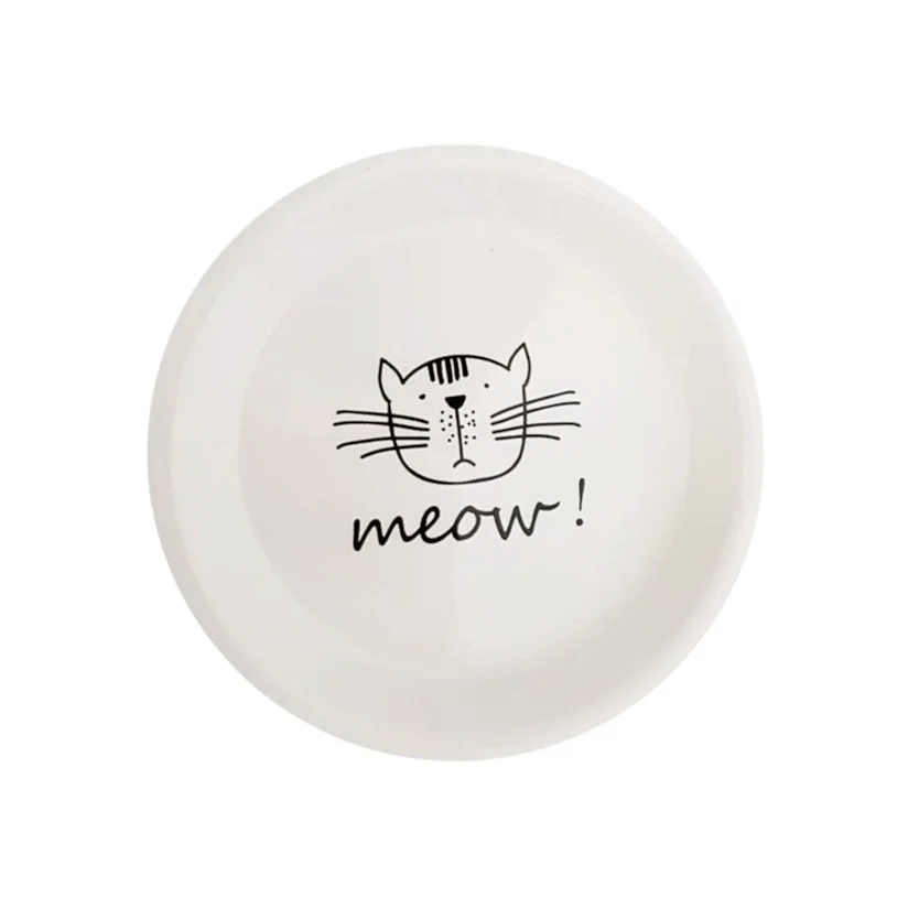 Comedouro Gatos The Pets Porcelana Branca 150ml
